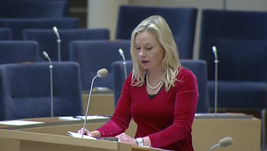 Stillbild från Interpellationsdebatt, Full fart för självkörande bilar