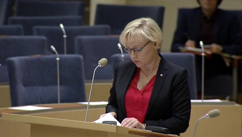 Stillbild från Interpellationsdebatt, Högskolan Dalarnas framtida lokalisering