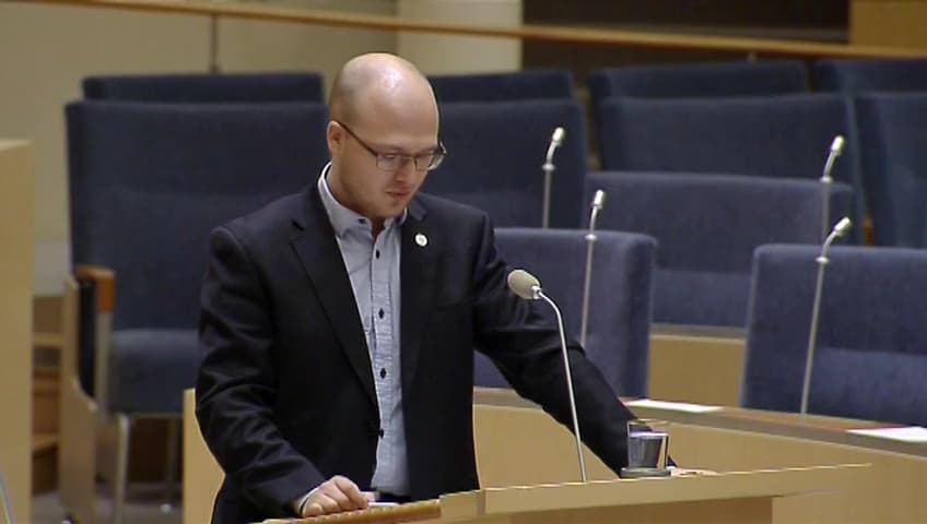 Stillbild från Interpellationsdebatt, Bromma flygplats