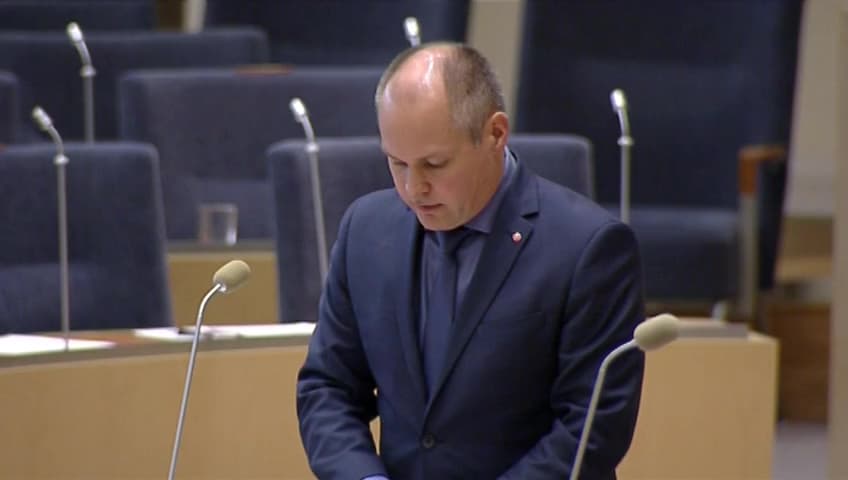 Stillbild från Interpellationsdebatt, Avskaffadet av Fideikommisser och friköp av historiska arrenden