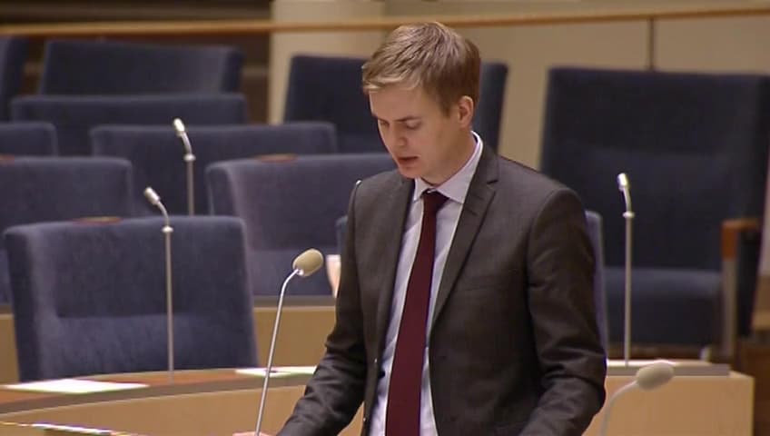 Stillbild från Interpellationsdebatt, Orimliga kompensationer till fristående skolor