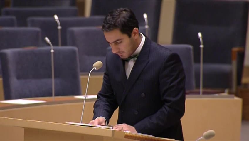 Stillbild från Interpellationsdebatt, Nya statliga myndigheters lokalisering