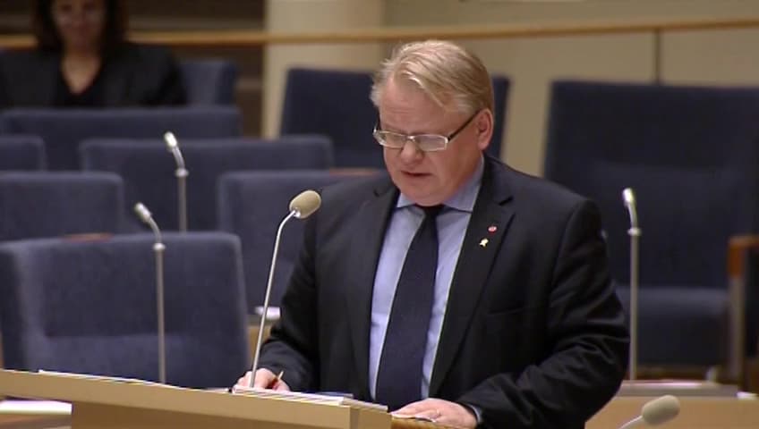 Stillbild från Interpellationsdebatt, Ekonomiska konsekvenser av personalvakanser