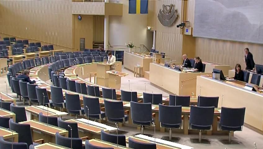Stillbild från Interpellationsdebatt, En ny avfallsutredning