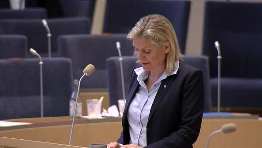 Stillbild från Interpellationsdebatt, Höjda avgifter för pensionärerna