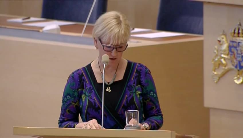 Stillbild från Interpellationsdebatt, Kristendomens överlevnad i Mellanöstern