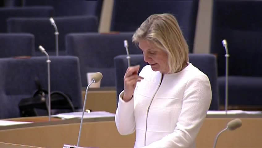 Stillbild från Interpellationsdebatt, Äldre på framtidens arbetsmarknad