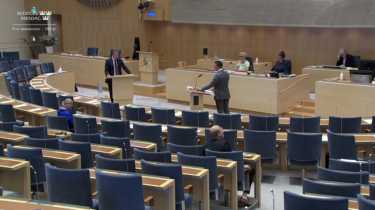 Stillbild från Interpellationsdebatt, Återvandring av andra grupper än ukrainare