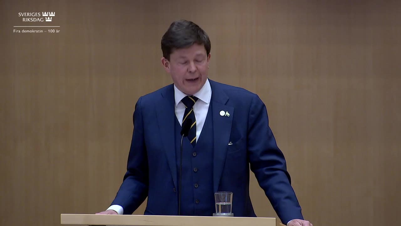 Stillbild från Övrigt kammaren, Avslutning och avtackning av ledamöter som inte kandiderar