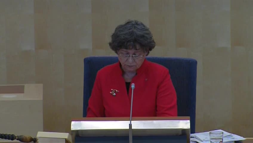 Stillbild från Debatt om förslag, Riksrevisionens årsredovisning 2013