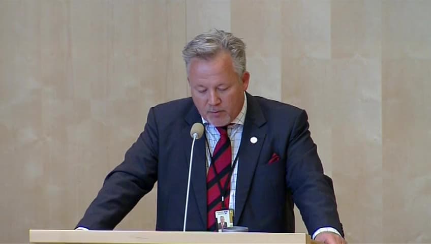 Stillbild från Debatt om förslag, Organisationen för säkerhet och samarbete i Europa (OSSE)