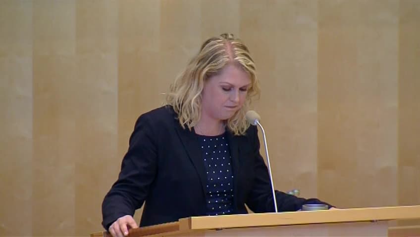 Stillbild från Debatt om förslag, Ett värdigt liv – äldrepolitisk översikt 2006–2014