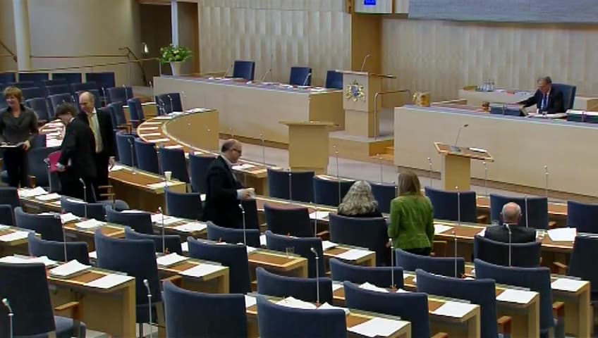 Stillbild från Debatt om förslag, Kommittéberättelse 2014