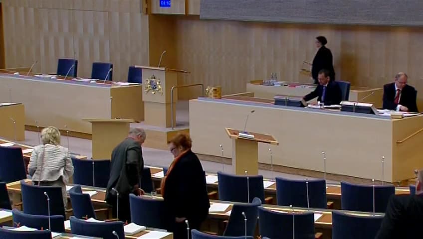 Stillbild från Debatt om förslag, Ett stärkt föräldrastöd – för barnets rätt till trygga uppväxtvillkor