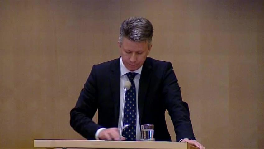 Stillbild från Debatt om förslag: Konvention om social trygghet mellan Sverige och Indien