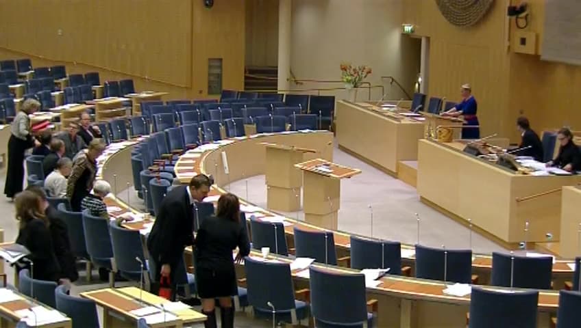 Stillbild från Debatt om förslag, Associationsrätt