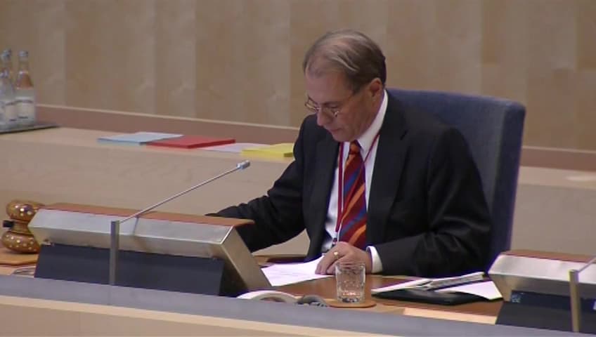 Stillbild från Debatt om förslag, Effektiviteten i lärosätenas användning av resurser