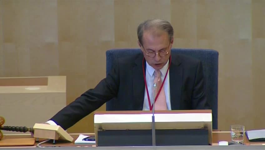 Stillbild från Debatt om förslag, Rätt till förlängt barnbidrag för elever i gymnasiesärskolan