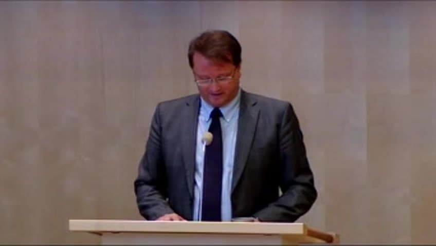 Stillbild från Debatt om förslag, Vissa frågor om Kronofogdemyndighetens elektroniska uppgiftshantering