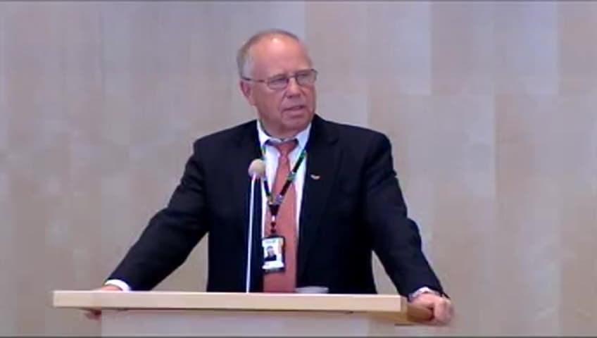 Stillbild från Debatt om förslag, Grönbok om mervärdesskattens framtid