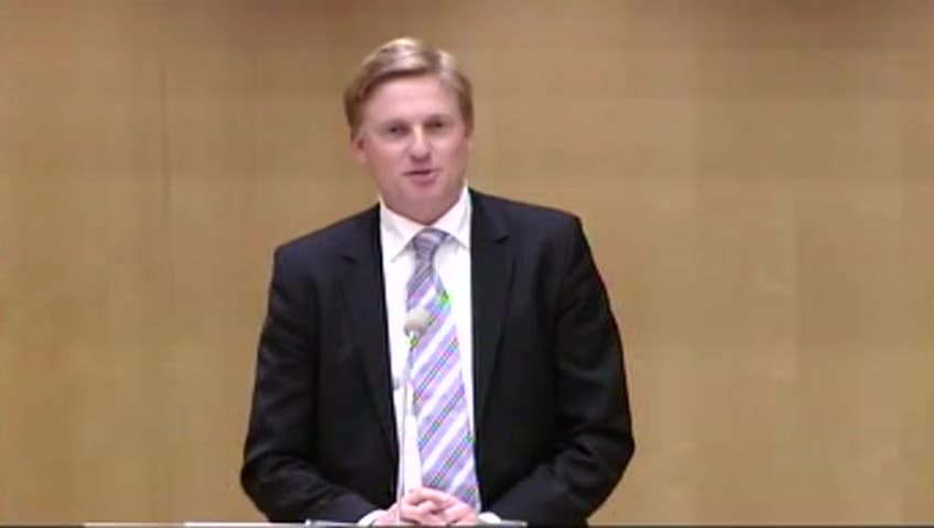 Stillbild från Debatt om förslag, Faställelse av Gränsöversynen Sverige–Finland 2006