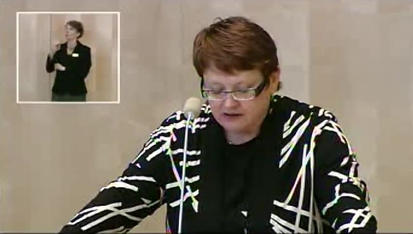 Stillbild från Debatt om förslag, Språk för alla – förslag till språklag