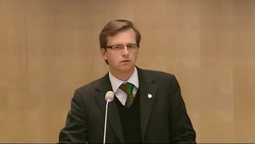 Stillbild från Debatt om förslag, bet 2008/09 UbU14