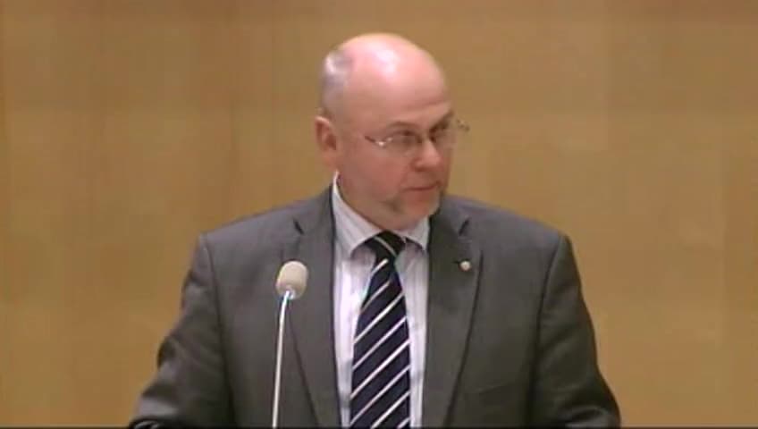 Stillbild från Debatt om förslag, Forskarutbildning med profilering och kvalitet