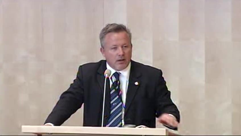 Stillbild från Debatt om förslag, Internationella frågor om hållbar utveckling och miljö