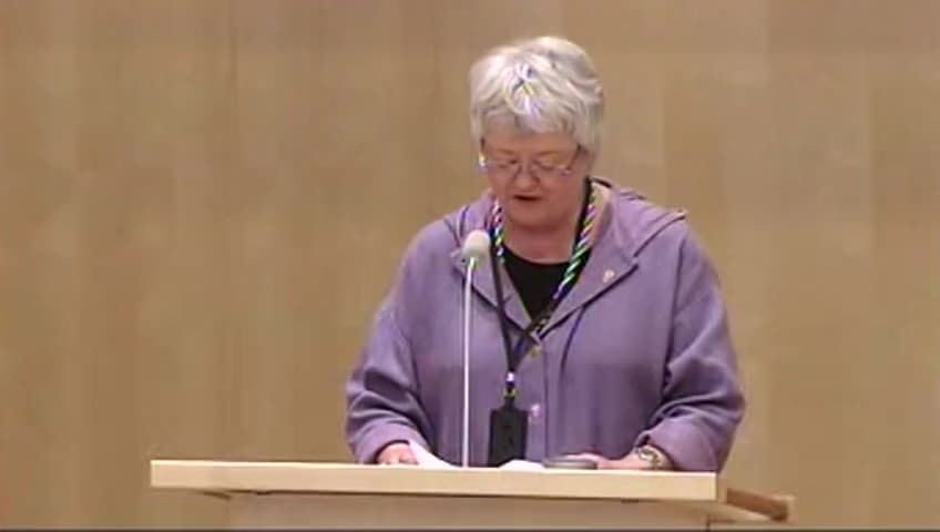 Stillbild från Debatt om förslag, Sänkt skatt på förvärvsinkomster