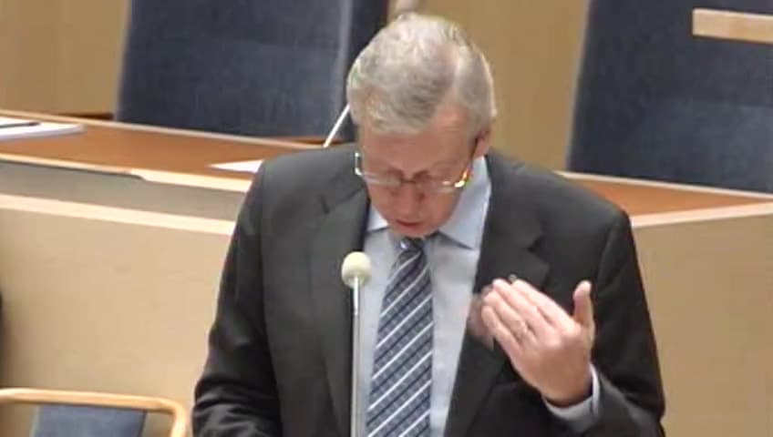Stillbild från Interpellationsdebatt, De bostadspolitiska målen