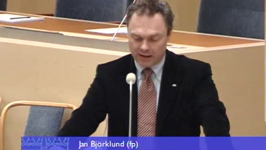 Stillbild från Interpellationsdebatt, Åtgärder med anledning av tolkutredningen