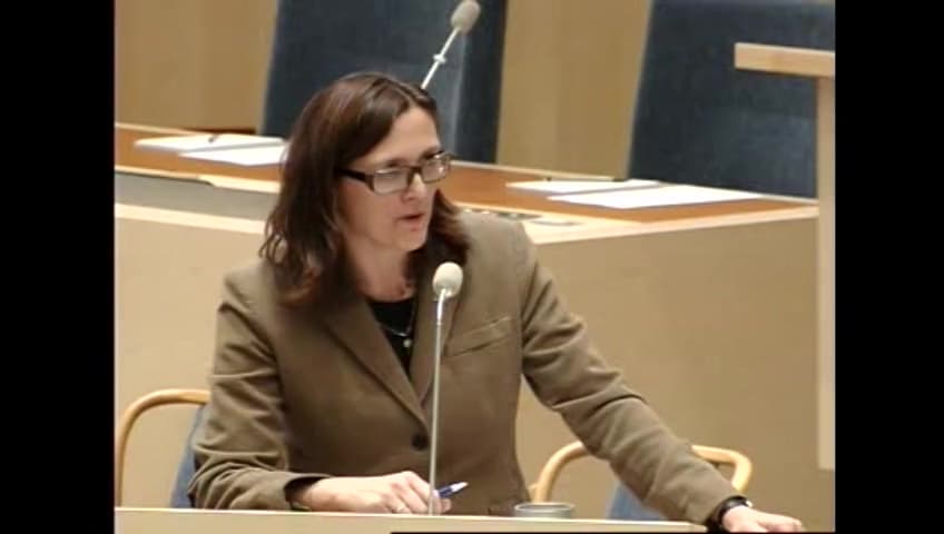 Stillbild från Interpellationsdebatt, Styrning av flyktingmottagandet