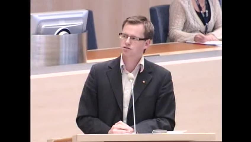 Stillbild från Interpellationsdebatt, Social dumpning av konsumentregler