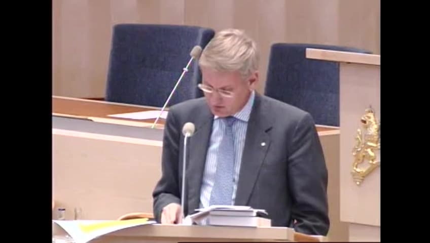 Stillbild från Interpellationsdebatt, Ersättning till telekunder