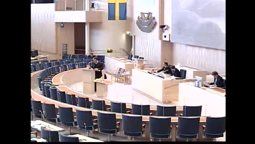 Stillbild från Interpellationsdebatt, Konsekvenser av felaktigheter i kronofogdemyndighetens register