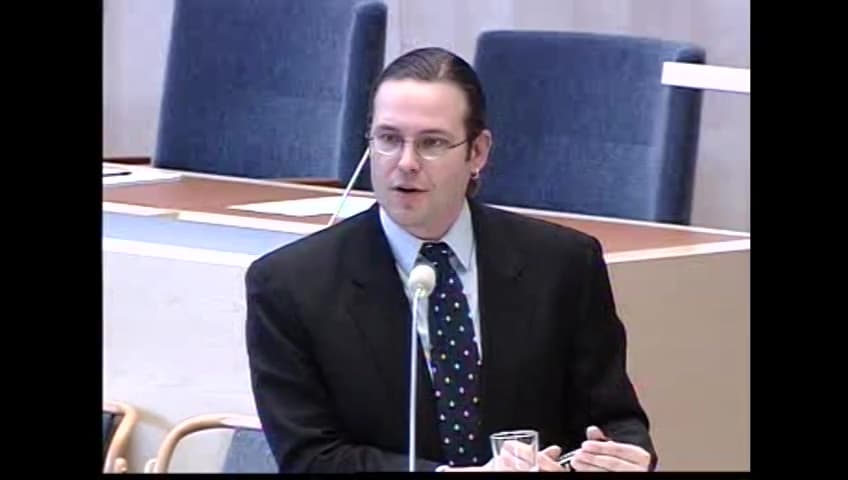 Stillbild från Interpellationsdebatt, Kulturmiljöpolitiken som en integrerad del av klimat- och miljöpolitiken