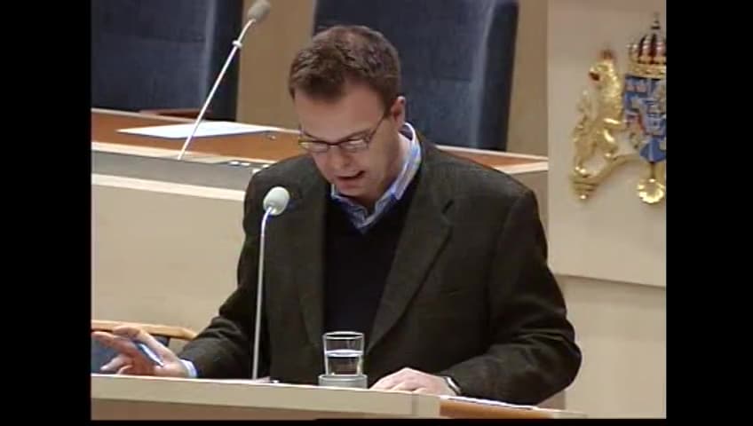 Stillbild från Interpellationsdebatt, Värdigt slut på arbetslivet