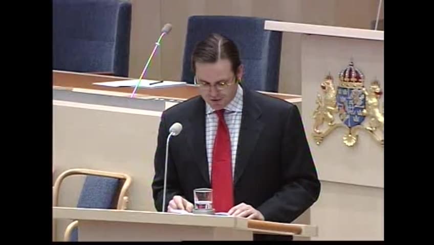 Stillbild från Interpellationsdebatt, Pensionärerna och jobbavdraget
