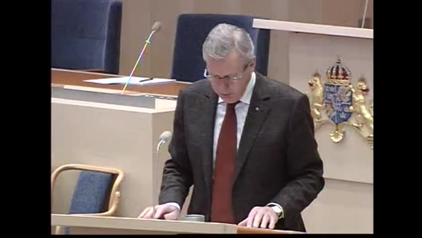 Stillbild från Interpellationsdebatt, Äldres och funktionshindrades boendekostnader