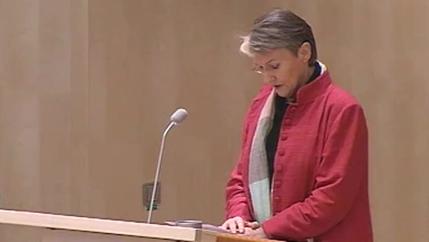 Stillbild från Debatt om förslag, Utgiftsområde 18 Samhällsplanering, bostadsförsörjning, byggande samt konsumentpolitik