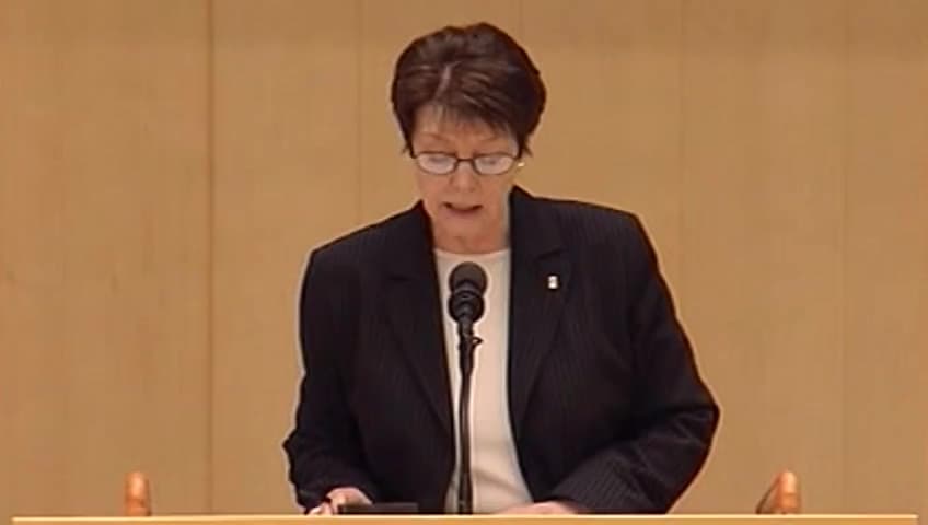 Stillbild från Debatt om förslag, Det reformerade pensionssystemet