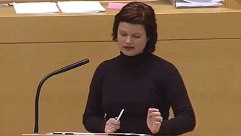 Stillbild från Debatt om förslag, Utgiftsområde 7 Internationellt bistånd