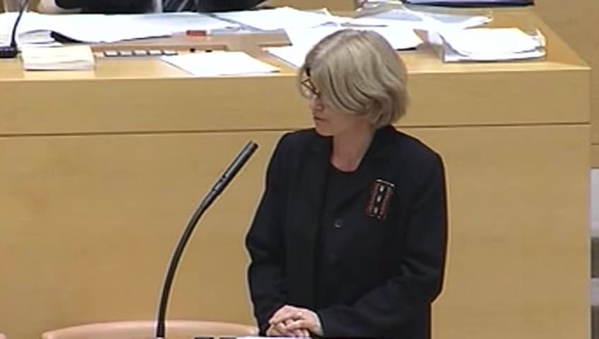 Stillbild från Debatt om förslag, Riksdagens arbetsformer