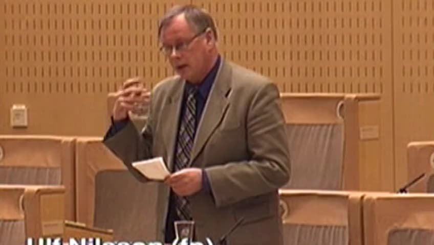 Stillbild från Debatt om förslag, Rekryteringsbidrag vid vuxenstudier