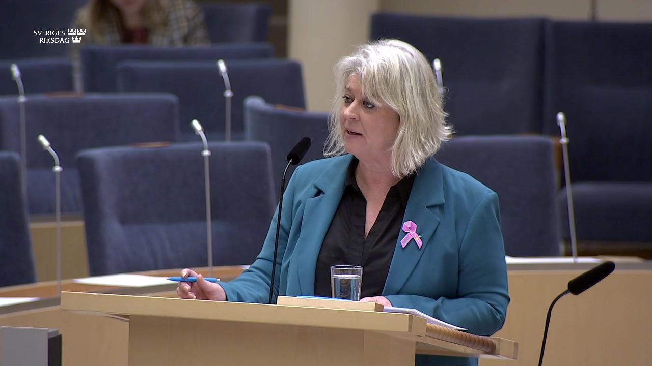 Stillbild från Interpellationsdebatt, Statligt ansvar för personlig assistans