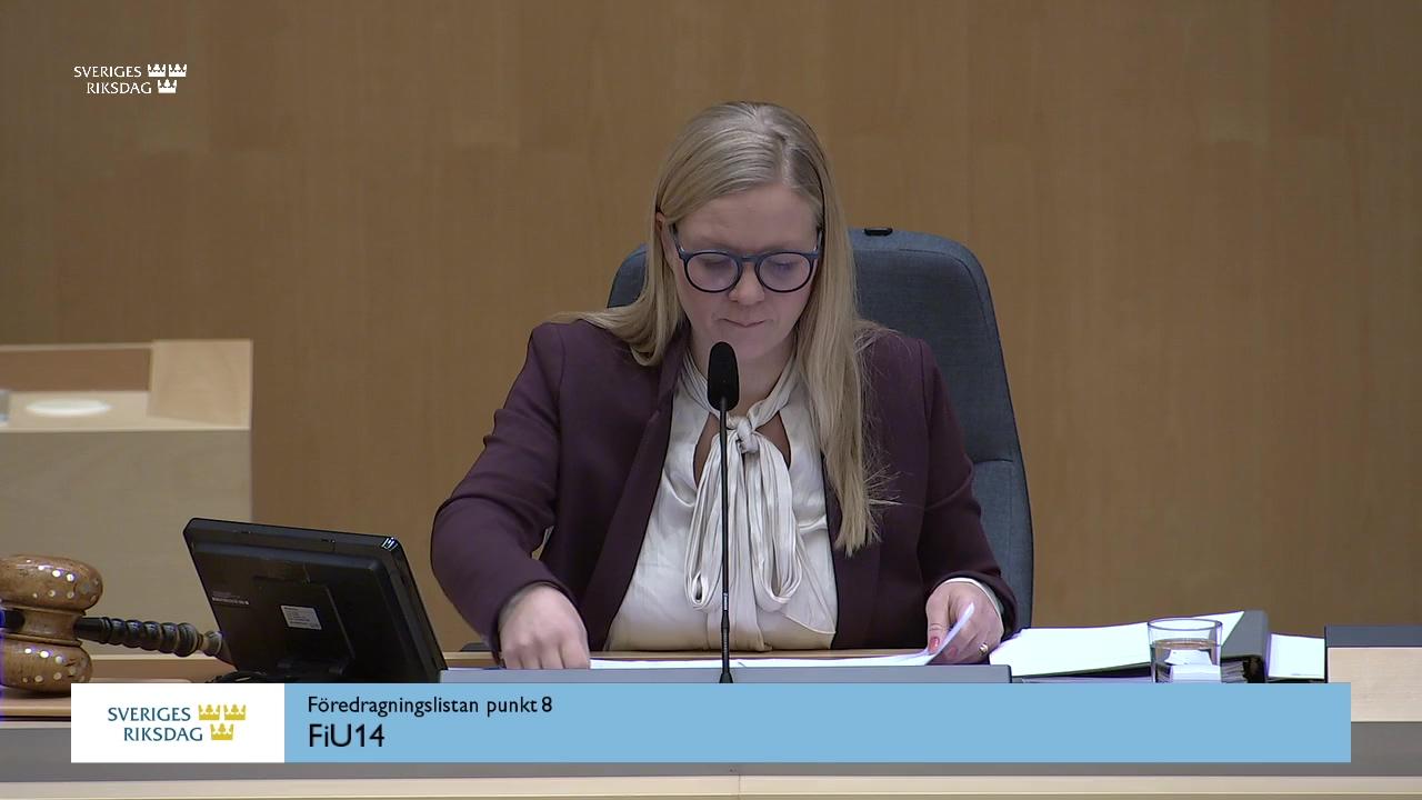 Stillbild från Debatt om förslag, En paneuropeisk privat pensionsprodukt