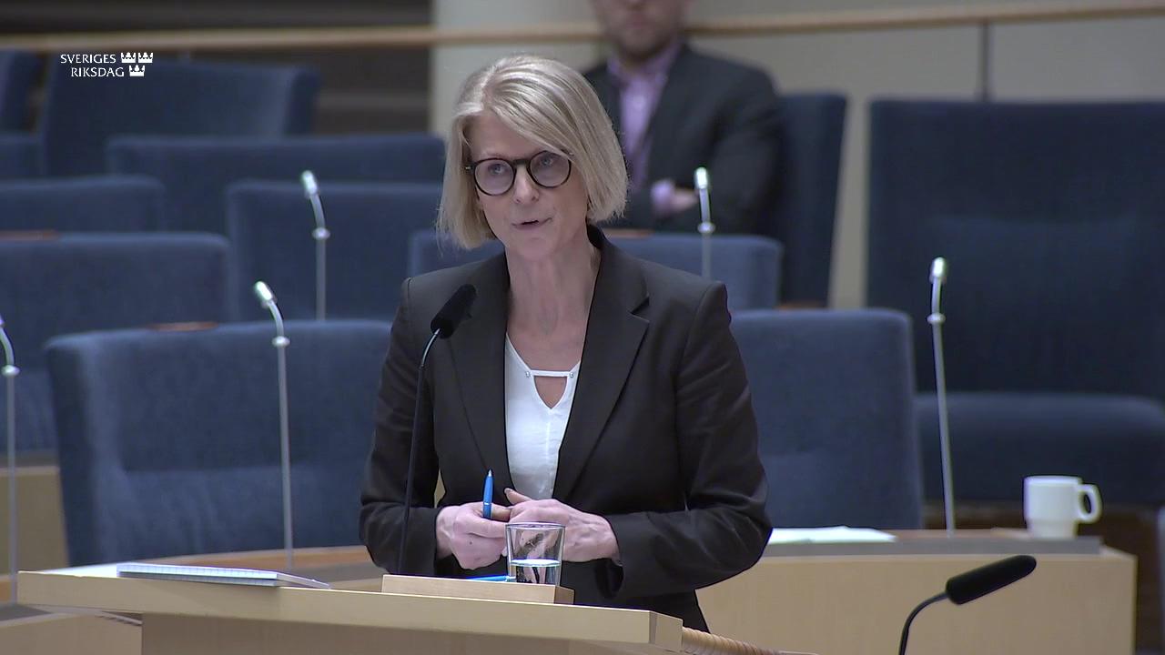 Stillbild från Interpellationsdebatt, En effektiv och träffsäker folkräkning