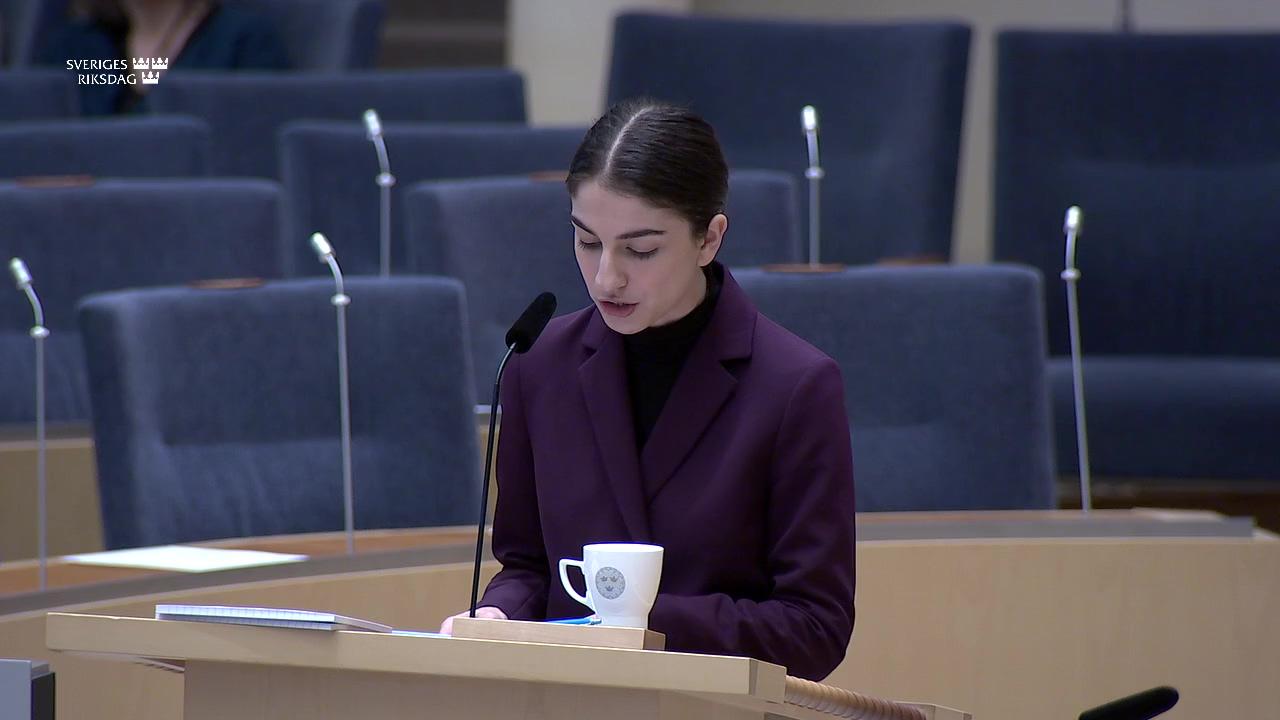 Stillbild från Interpellationsdebatt, Miljöövervakningen