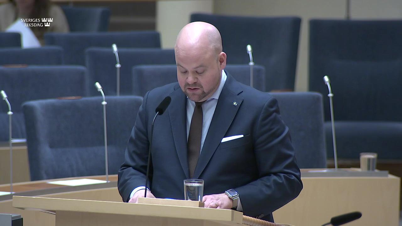 Stillbild från Interpellationsdebatt, En djurskyddsmyndighet
